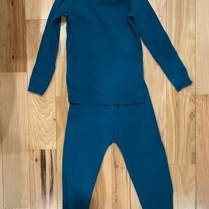Hanna Andersson Teal Organic Cotton Pajamas
